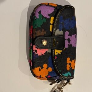 Dooney & Bourke Colorful Mickey Mouse Wristlet